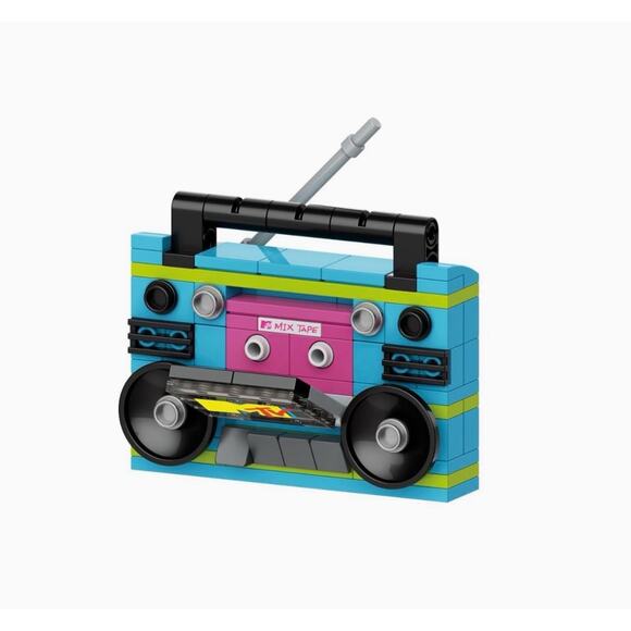 MTV Cassette Brick Building Set (80 Pcs) Brickcraft 2023 NIB - Picture 7 of 7